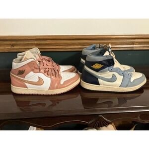 Lot of (2) Sz 9 Nike Air Jordan One Basketball Shoes Women's/Unisex Mens 7.5